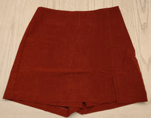 Load image into Gallery viewer, WOMEN'S ZIP UP FRONT SLIT MINI SKORTS