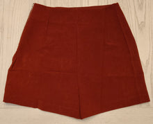 Load image into Gallery viewer, WOMEN'S ZIP UP FRONT SLIT MINI SKORTS