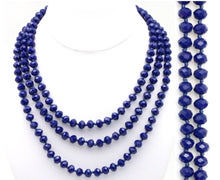 Load image into Gallery viewer, Knotted crystal bead necklace