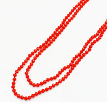 Load image into Gallery viewer, Knotted crystal bead necklace