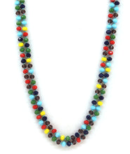 Load image into Gallery viewer, Knotted crystal bead necklace