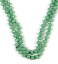 Load image into Gallery viewer, Knotted crystal bead necklace