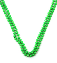 Load image into Gallery viewer, Knotted crystal bead necklace