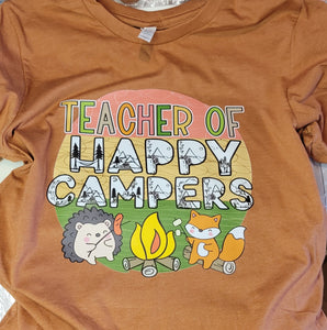 Teacher of happy campers shirt
