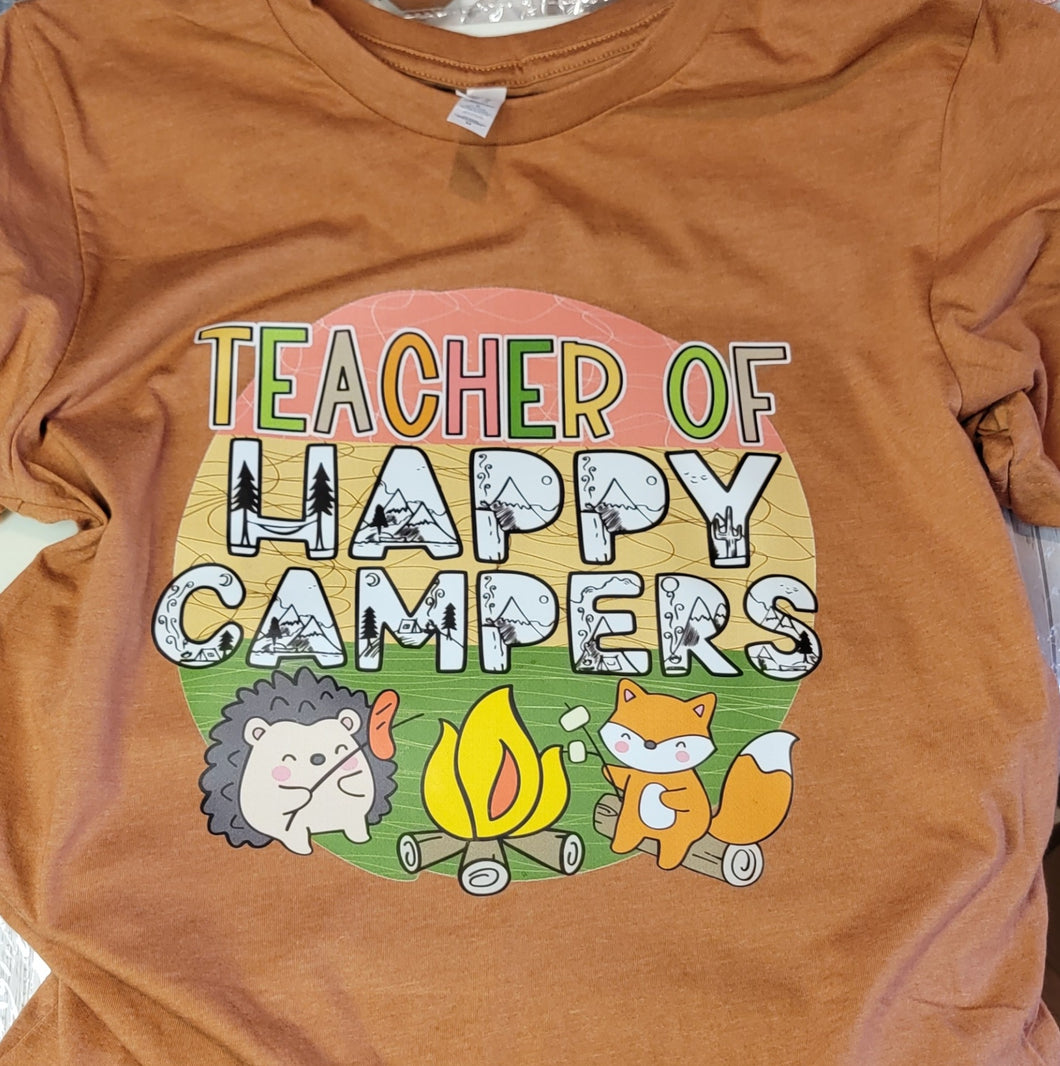 Teacher of happy campers shirt