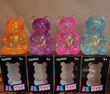 Load image into Gallery viewer, Glitter Gummy bear squishy

