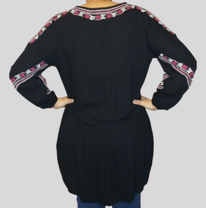 Embroidered Tunic Top