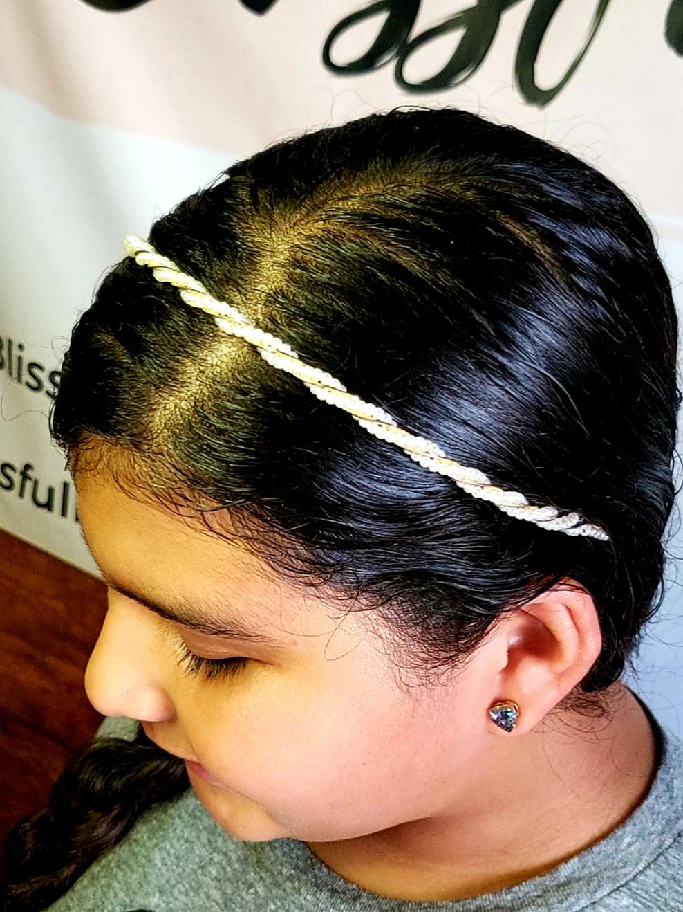 Faux pearl beaded headband