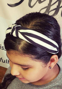 Black and white headband