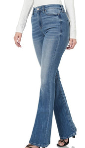 Skinny flare denim jeans