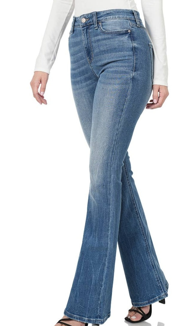 Skinny flare denim jeans