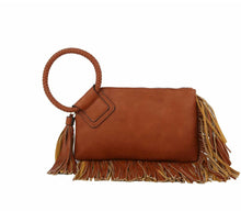 Load image into Gallery viewer, Clutch fringed evening purse
