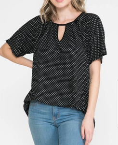 Plus-Polka Dot shirt