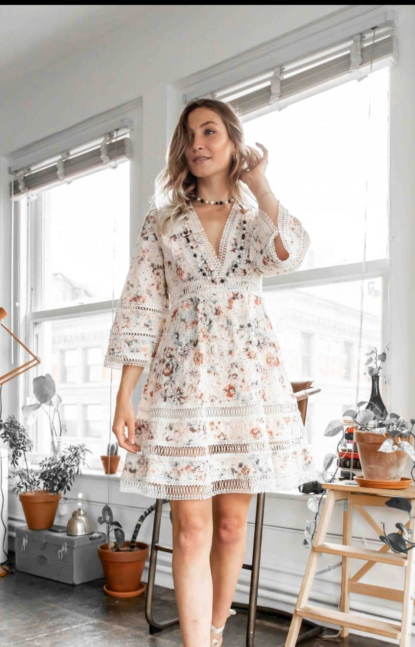 Floral mini dress