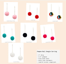 Load image into Gallery viewer, Pompom ball single earrings
