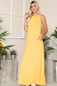 Sleeveless maxi dress