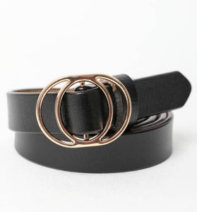 Double ring buckle belt