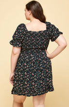 Load image into Gallery viewer, Plus size floral babydoll dress
