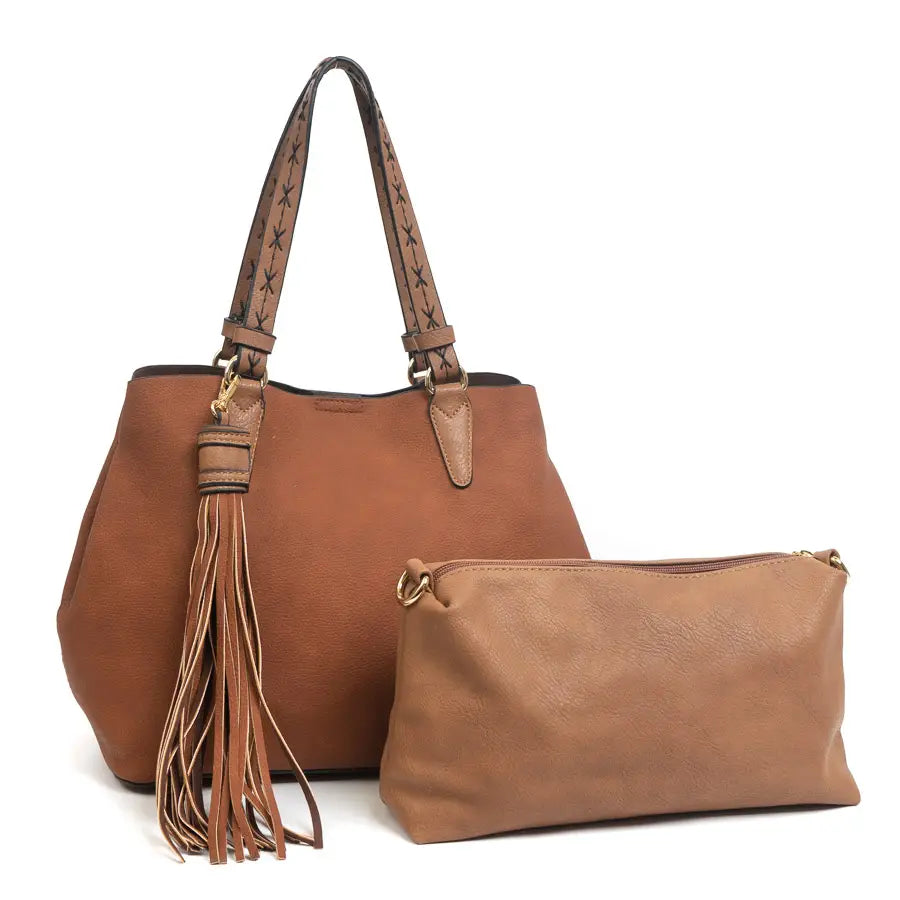 Large Tassel 2 in 1 Satchel