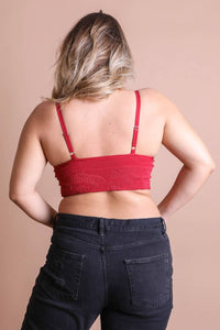 Seamless Padded Textured Brami (Plus Size)