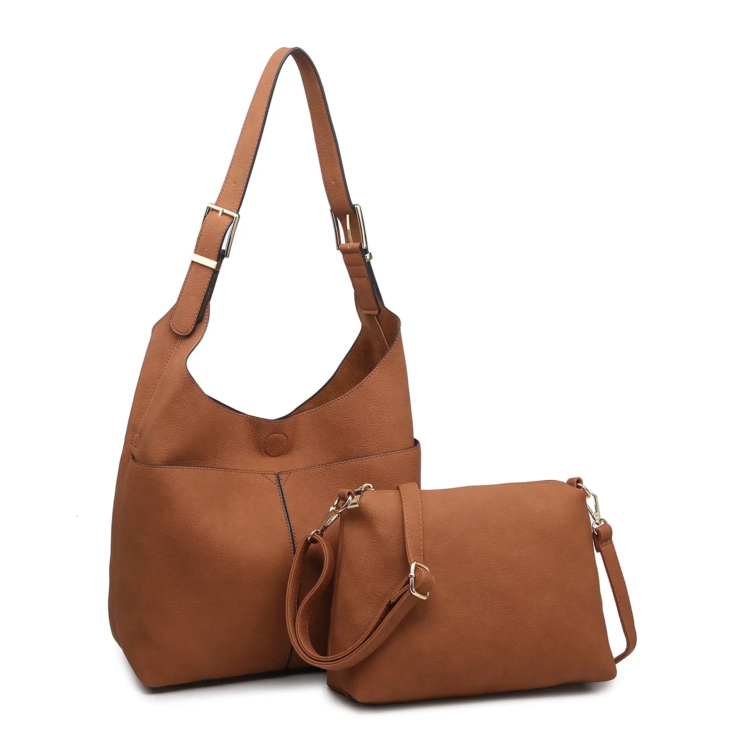 Large UNG Hobo Bag with Adjustable Crossbody Strap